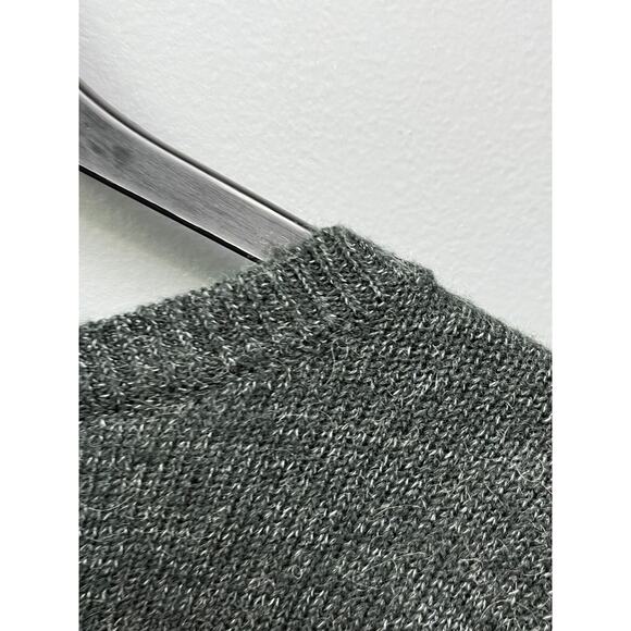 EXPRESS Sweater Womens small gray wool/mohair blend grommet Pullover Casual - Picture 6 of 7